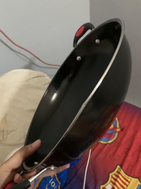 Wajan Enamel Anti Lengket 34 Cm Penggorengan Serbaguna