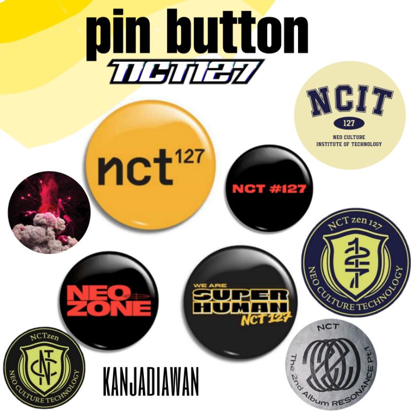 Pin Button NCT127 Satuan Pin NCT 127