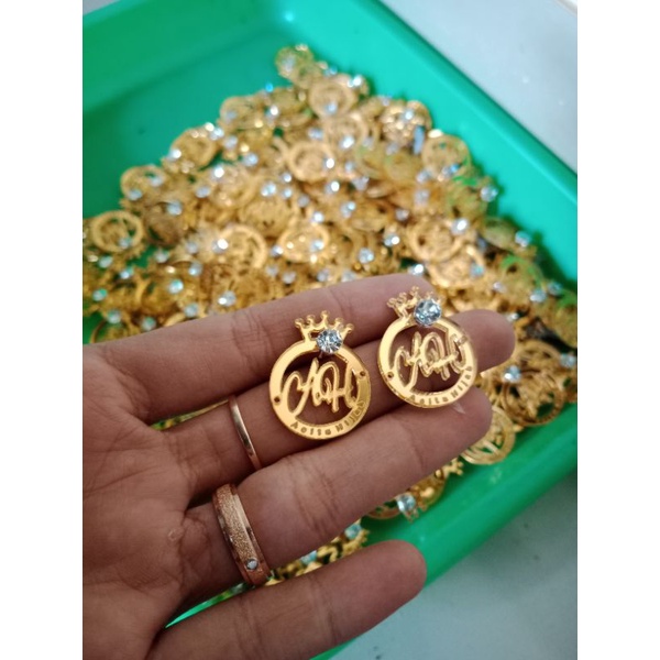 label hijab ring with diamond permata akrilik label hijab