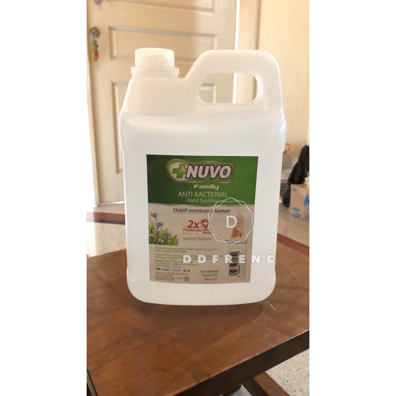 Original NUVO Hand Sanitizer 4 Liter jirigen Exp Baru