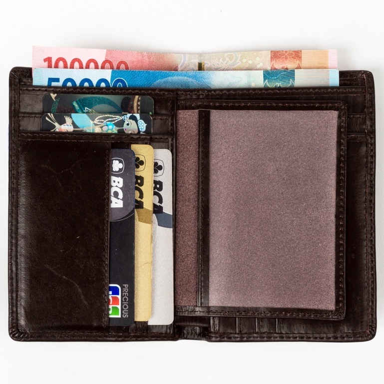 Kenes Leather Dompet Pria Kulit Asli Leon Potrait Pullup - Free Gravir Nama