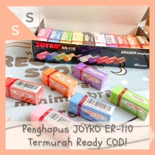 

[simplyshop] Penghapus Karet / Rubber Eraser JOYKO ORIGINAL ER-110 Mini Color Polos Lucu Alat Tulis Kantor Anak Sekolah