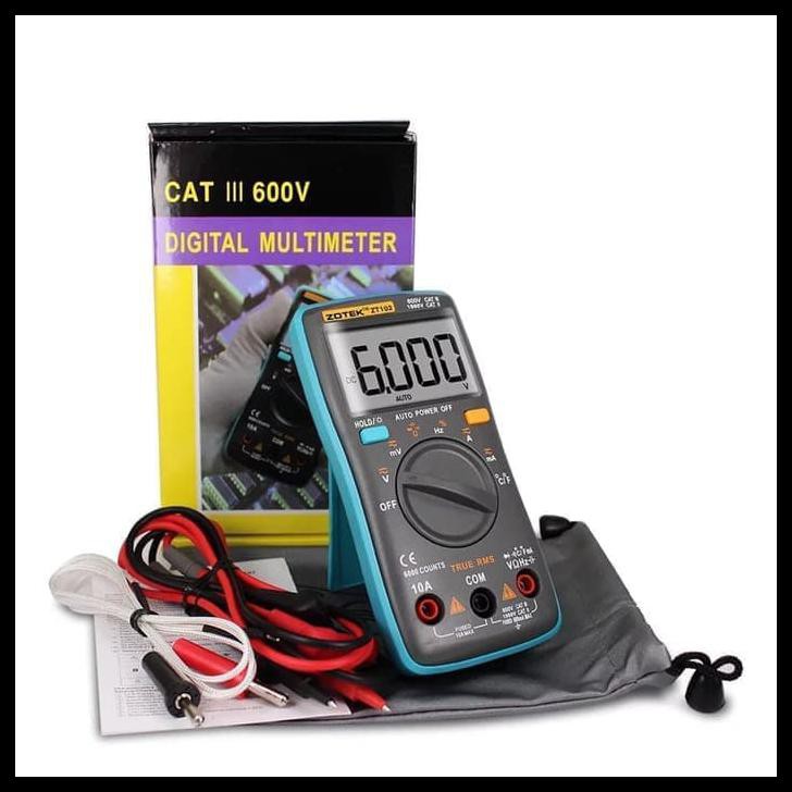 Digital Multimeter Zotek Zt102 Catiii Auto Range Multitester Avo Meter