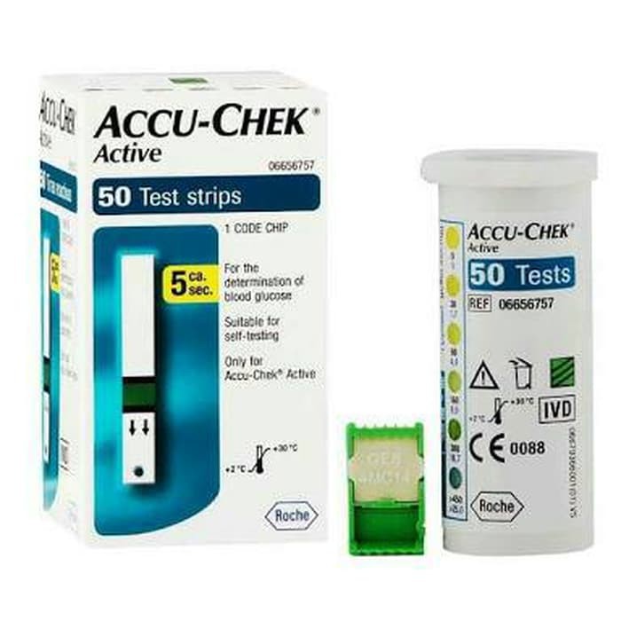 Strip Isi Ulang Gula Darah / Strip Gula Darah Accu-Chek Active Accu Check