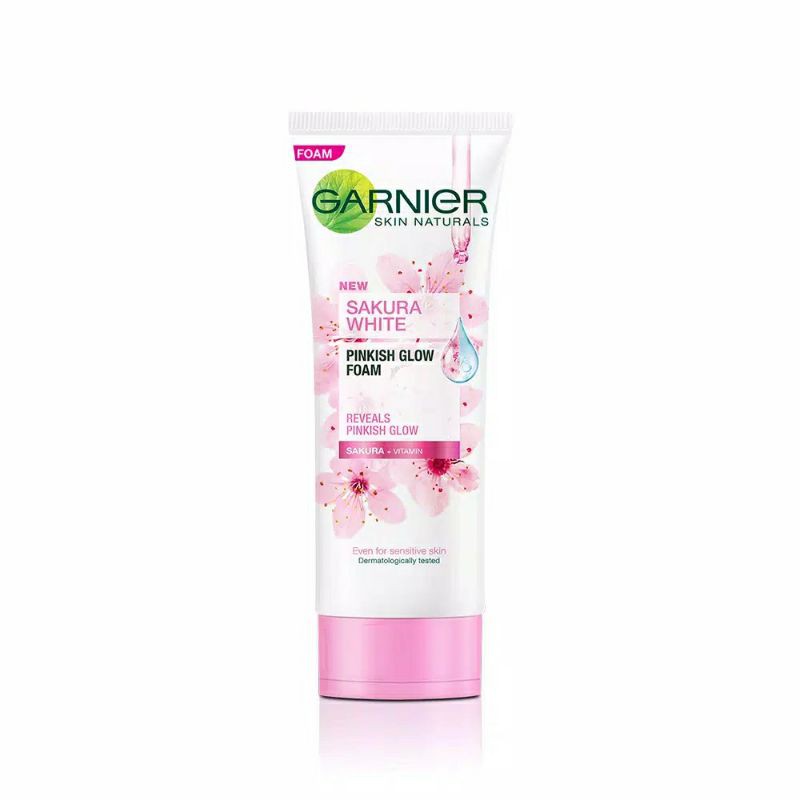 Garnier Skin Natural Facial Foam/ Sabun Wajah Sakura White 100ml