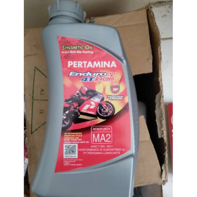 Oli mesin 4 tax pertamina enduro racing 1 lt.untuk semua jenis motor honda.yamaha.suzuki