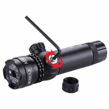 Senter Lampu Laser Senapan Tactical Green Dot Laser Scope Mount+Baterai+Charger - JG-1