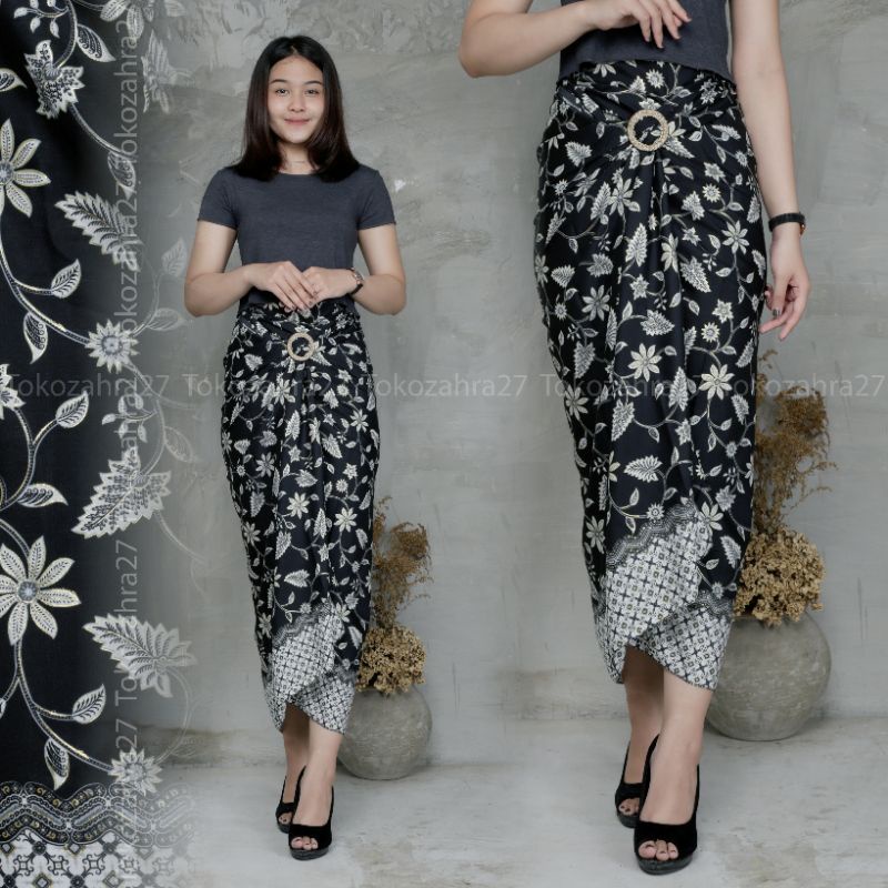 Rok Lilit Batik Instan Motif Lili Rok Bawahan Kebaya Rok Serut Batik Kondangan