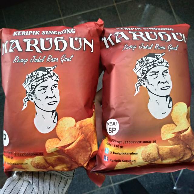 KERIPIK KARUHUN 130 GRAM | KERIPIK SINGKONG | KERIPIK PEDAS | KERIPIK SINGKONG PEDAS