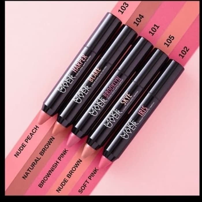 Original Make Over Color Stick Matte Crayon Lipstick Makeover Shopee Indonesia Harga lipstik crayon make over