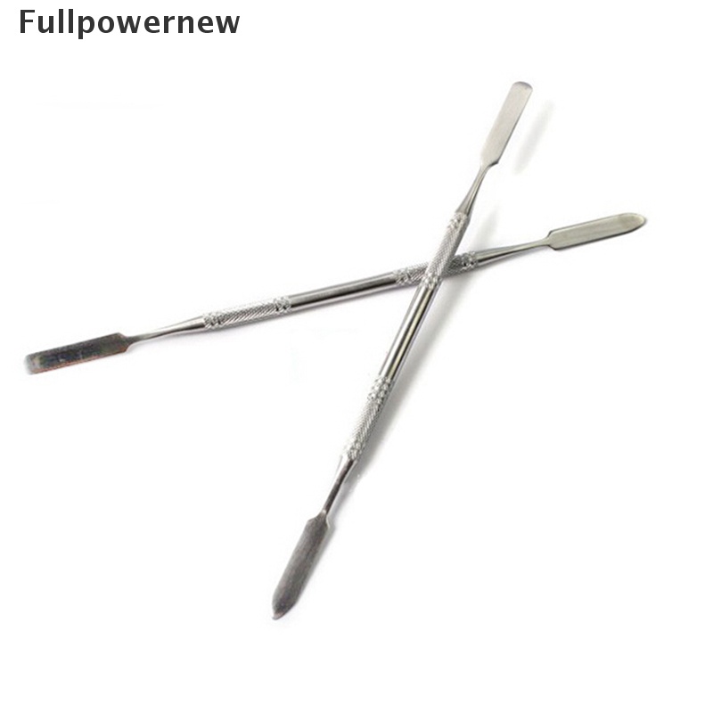 (FULL) 1pc Palet + Spatula Stainless Steel Untuk Nail Art