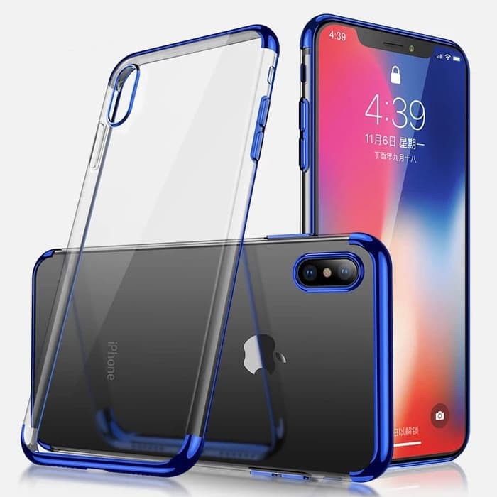 Softcase TPU Kori Plating List Chorme Case Casing Xiaomi Mi8 Mi8 Lite