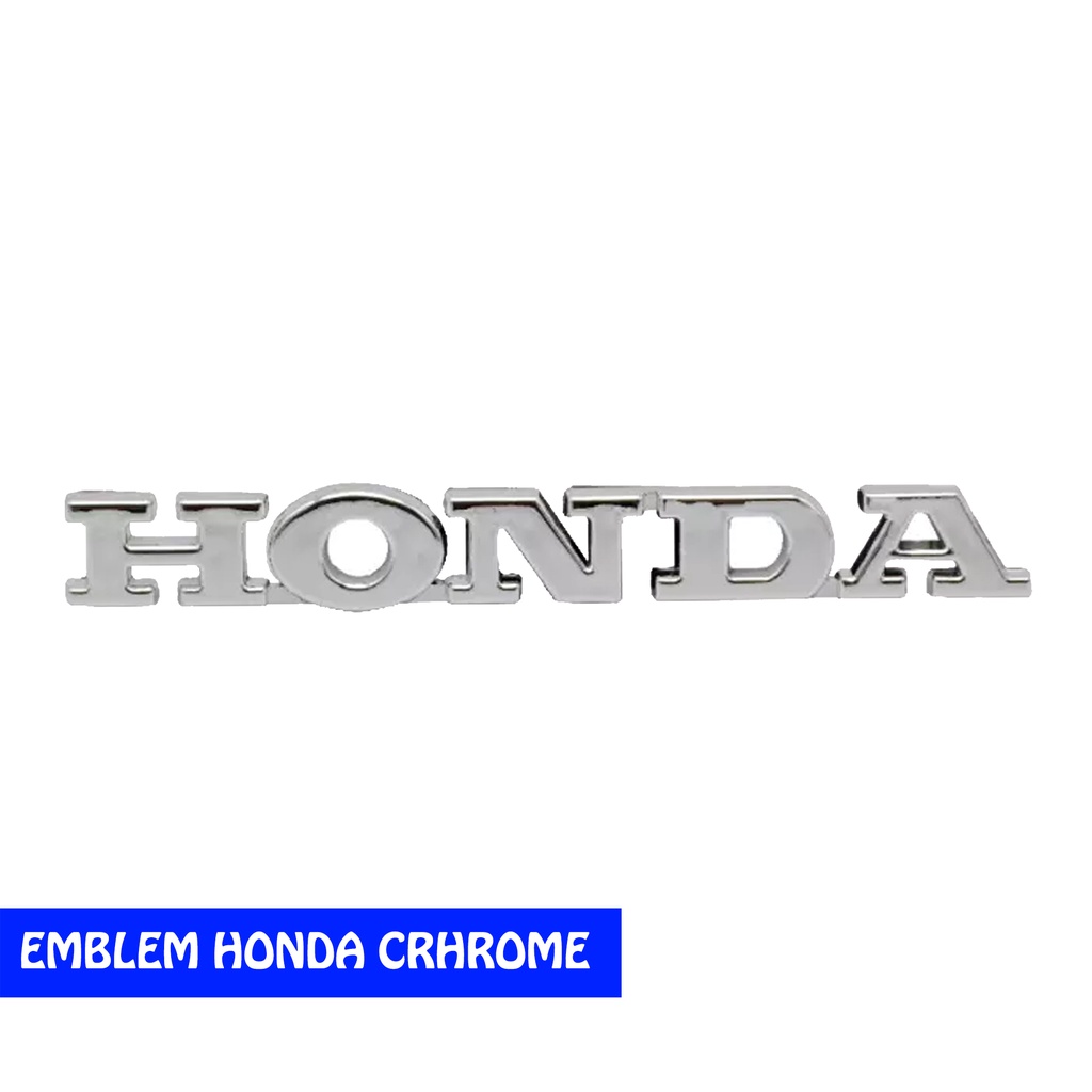 LOGO/EMBLEM HONDA CHROME BAHAN METAL