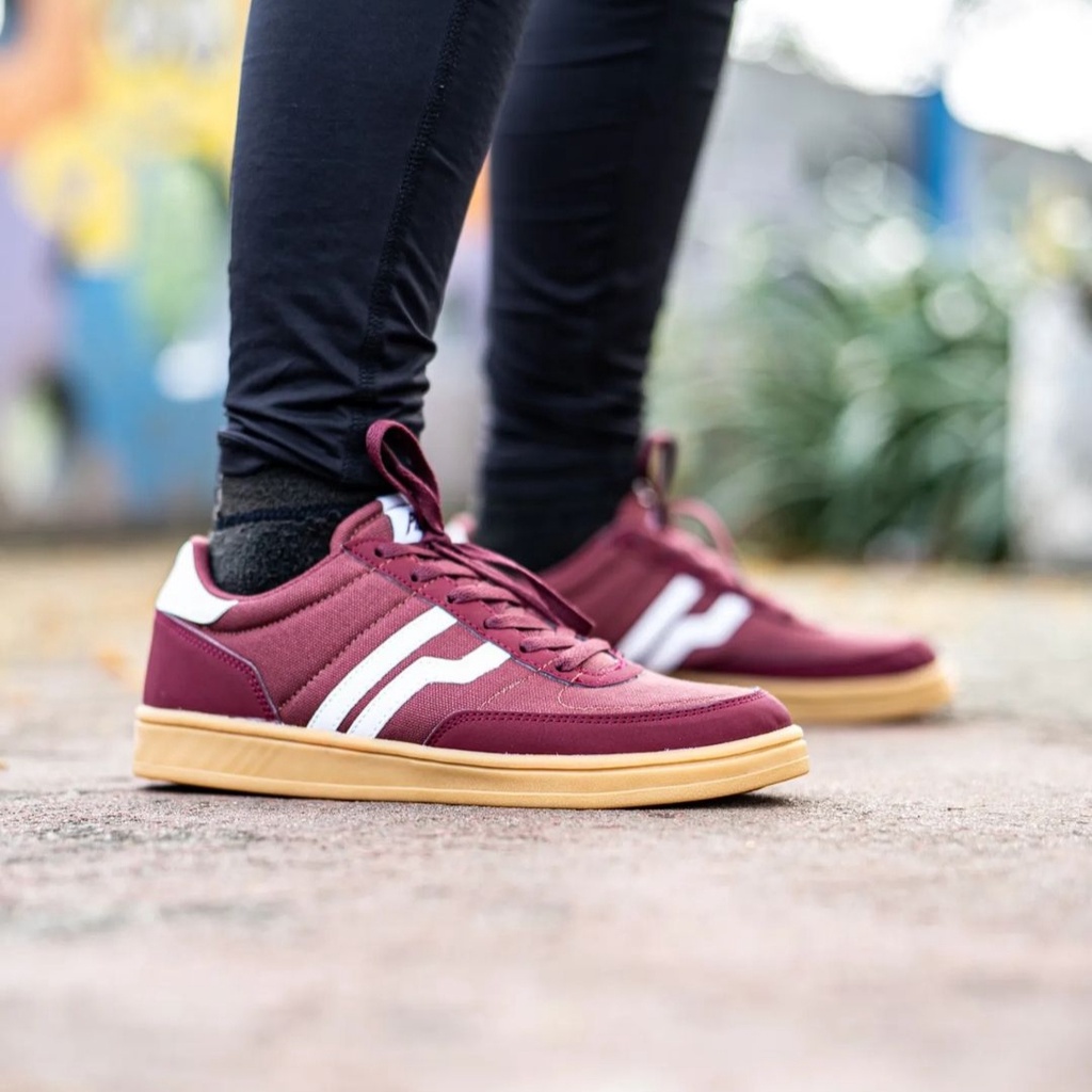 Sepatu Casual Piero Derby CVS - Maroon/Gum