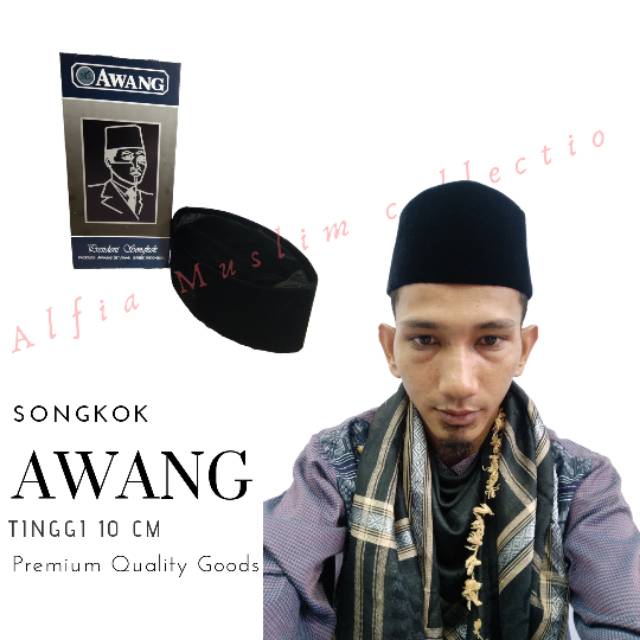 Awang Songkok Awang AC / Peci Hitam / Kopyah Awang AC / Kopyah Excluive / Peci Awang / Kopiah Awang / Peci / kopiah / Kopyah