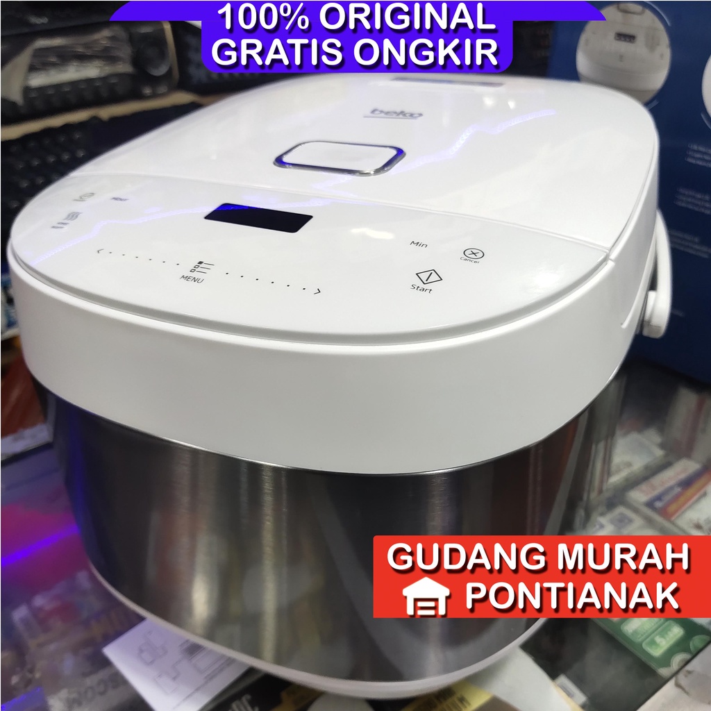 Rice Cooker BEKO Digital 9 in 1 Magic Com 1.8 Liter RCM-50823-W RCM50823W