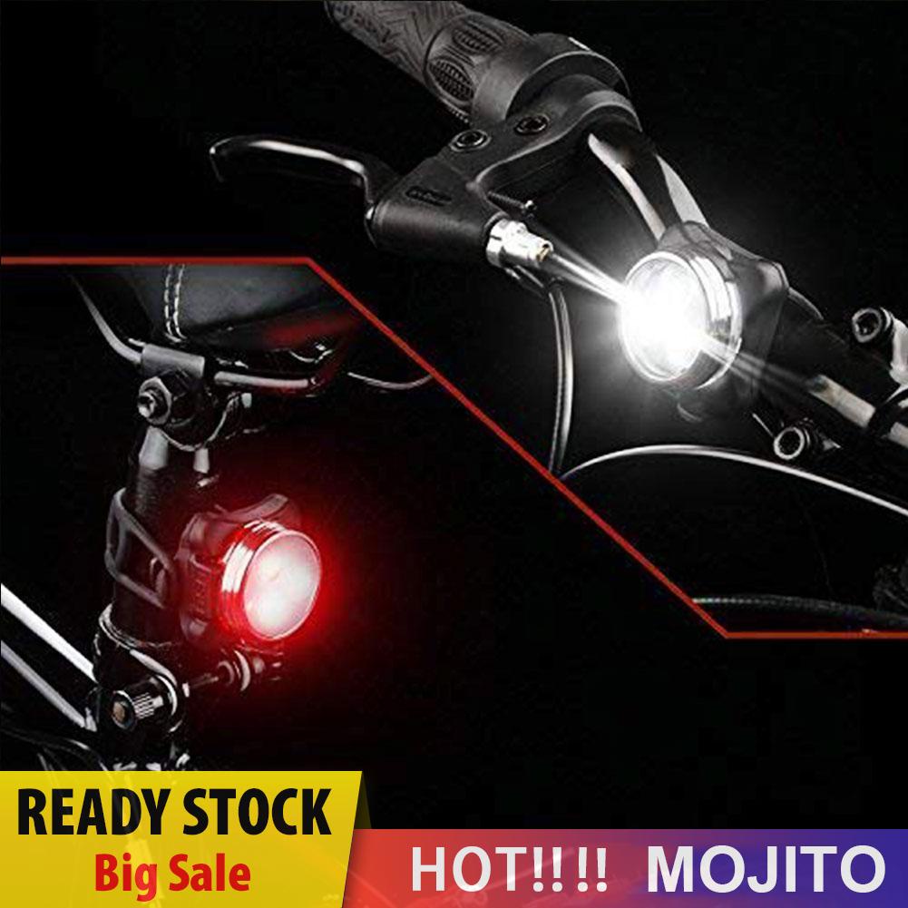 2pcs Lampu Depan / Belakang Led 4 Mode Untuk Sepeda Mtb