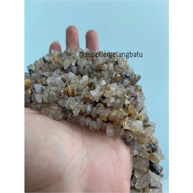 kerikil batu CITRINE KOTOR 1cm bahan akik batu natural kuning aksesori