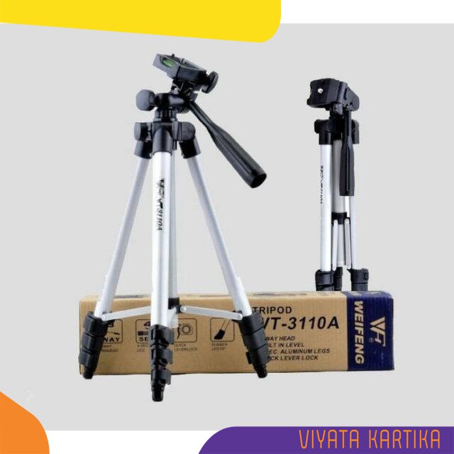 Tripod WEIFENG WT 3110A aluminium portable tripod camera or handphone penyangga hp