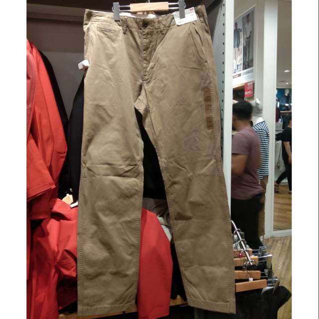 Uniqlo chinos.