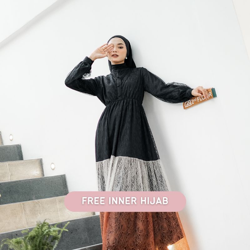 RUMI DRESS BYGIAGIO gaun kondangan dress akad simple gaun wedding pernikahan baju muslim putih dres lamaran elegan pakaian wanita pesta elegan fashion korea dres lebaran cantik anggun mewah nyaman gaun vintage fashion gaun bahan lace chantily halus furing