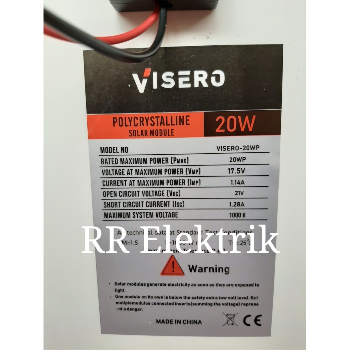 dfs452S Panel Surya Solar Cell Solar Panel 20Wp Visero Poly Juj05U1Yhy
