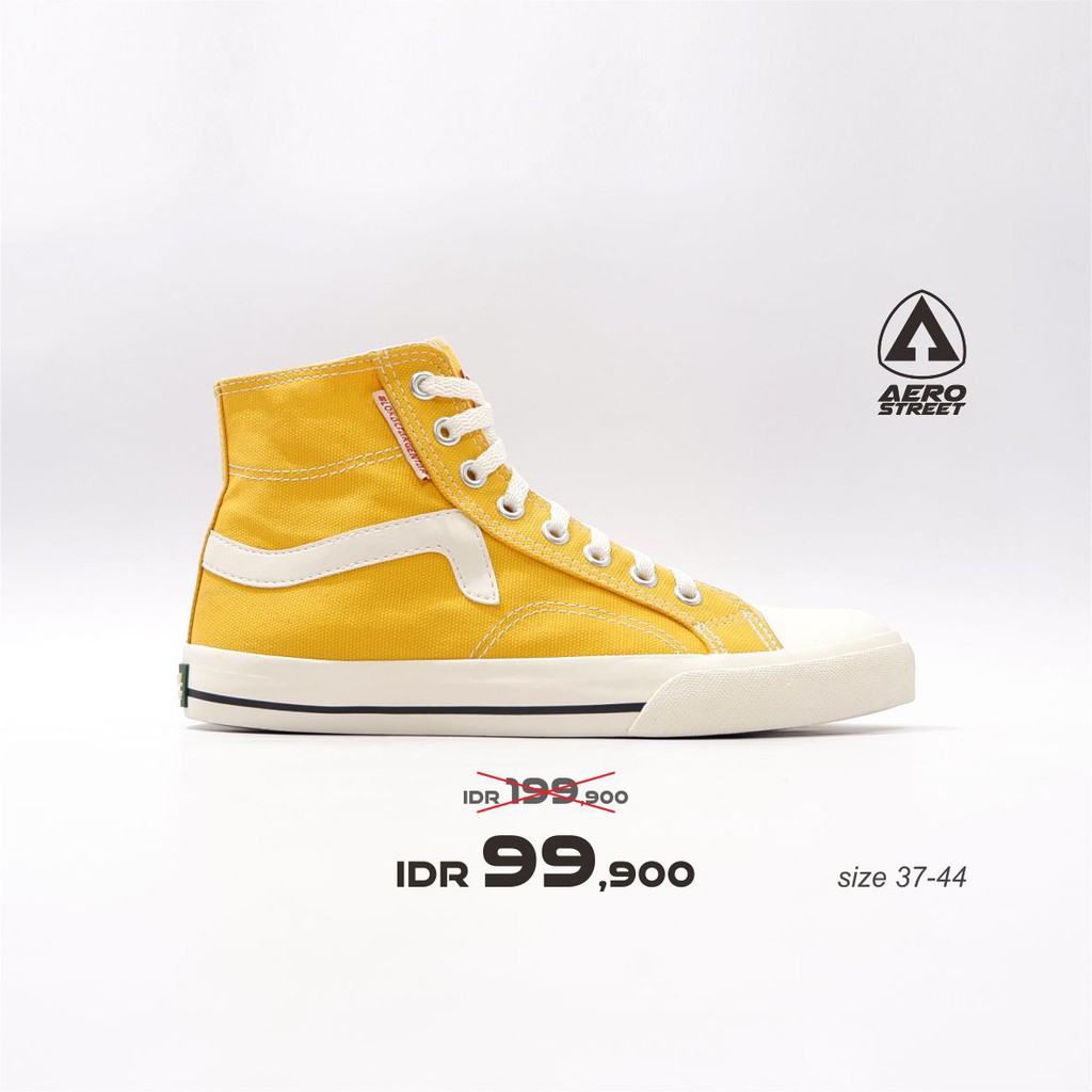 Sepatu Murah 37-44  Kuning - Sepatu Sneakers Casual Sport Sekolah Pria Wanita Terbaru Termurah 2021