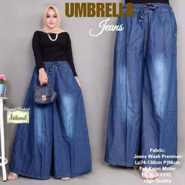 Umbrella kulot jeans payung