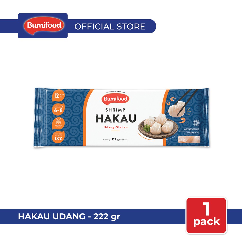 Jual Hakau Udang BUMIFOOD 12 Pc HALAL MUI BPOM FROZEN DIMSUM