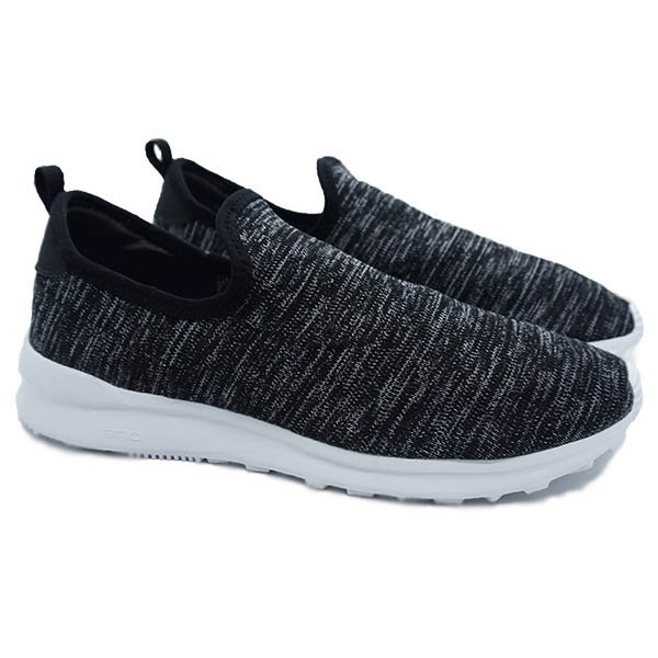 SEPATU SNEAKERS PIERO VENTURA KNIT  - BLACK/WHITE