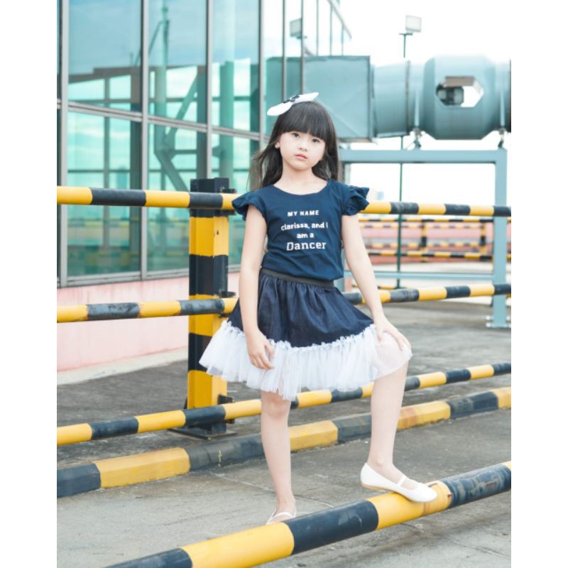 Setelan tutu denim