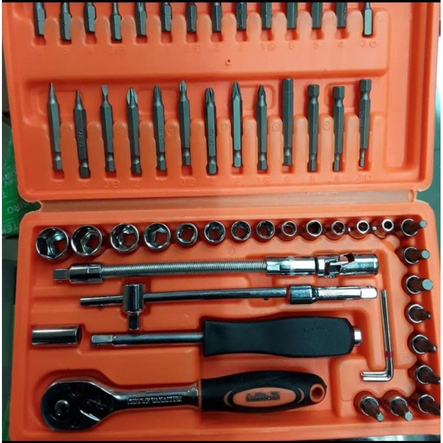 kunci sok set kenmaster 60 pcs socket wrench kenmaster kunci 60 pcs