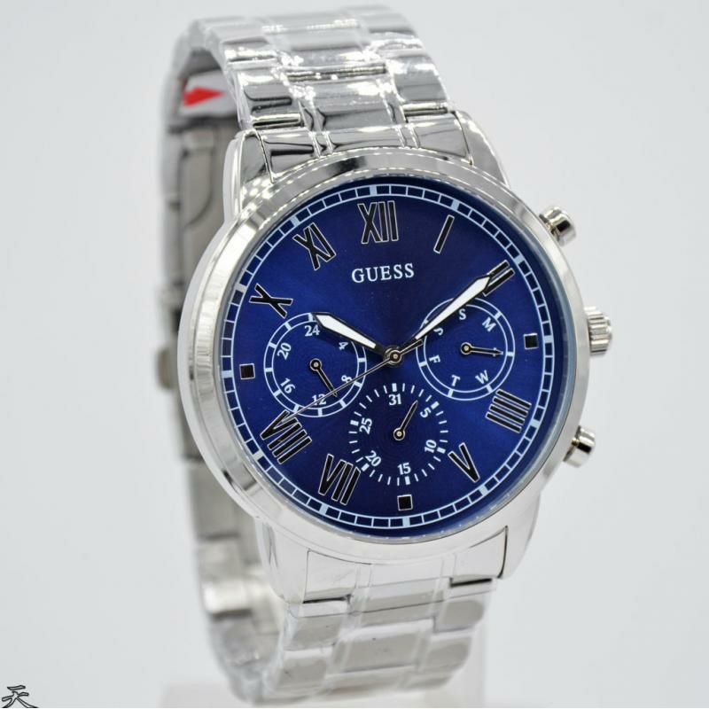 Jam Tangan pria Guess W1309G1 W1309G4 Rantai Original Murah