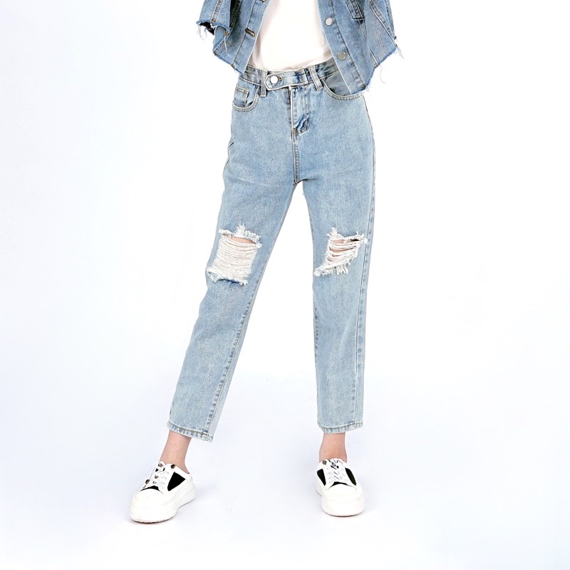 VIERLIN - Jeans 9001 - HW RIPPED JEANS