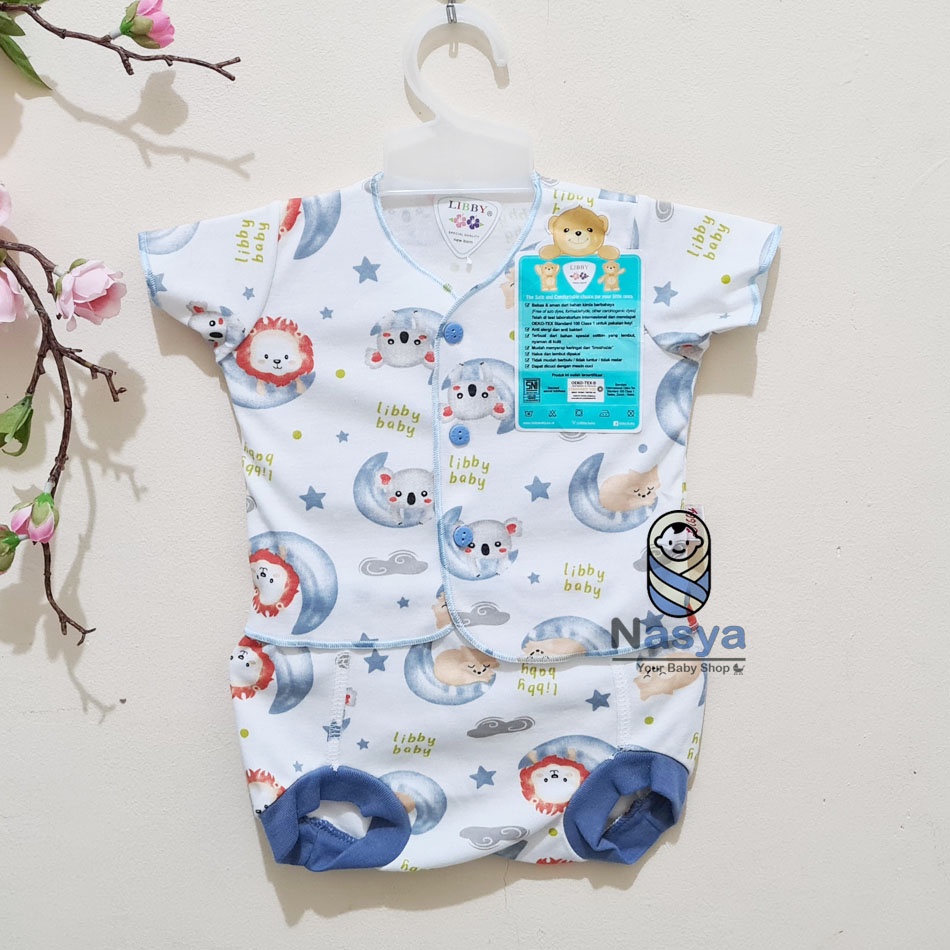 set baju pendek bee libby - new born (0-3 M)