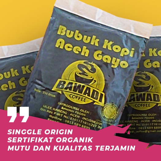 Bawadi Kopi Robusta Sareng 1 kg Kopi Aceh Gayo