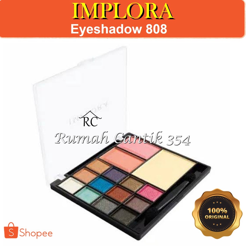 Implora Eyeshadow Palette 808 Deluxe Rumah Cantik 354 Eyeshadow Mata Yang Membuat Hasil Makeu Up Mata Agar Terlihat Lebih Jelas