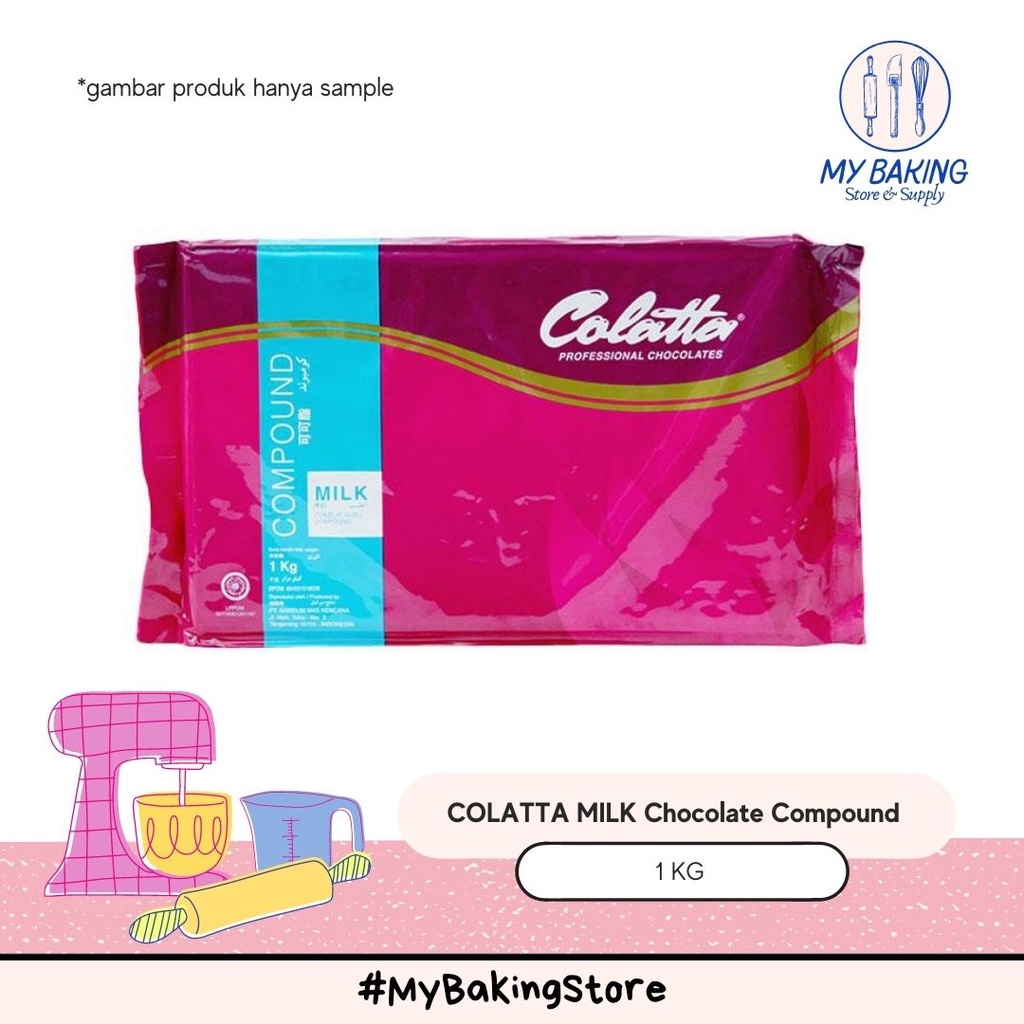 

COLATTA Milk Chocolate Compound 1kg | Coklat Susu Colatta 1kg