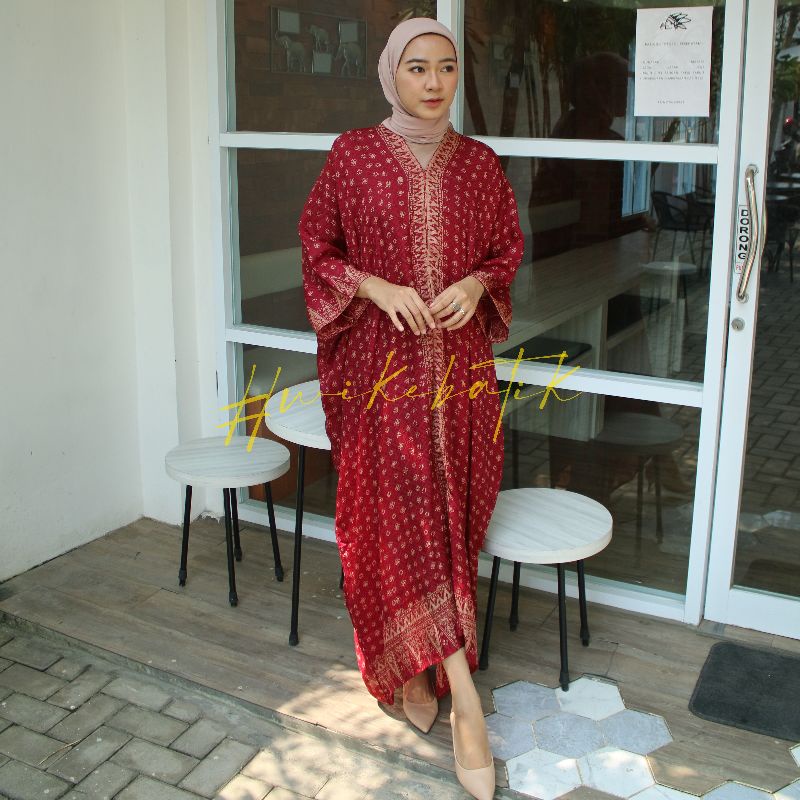 BATIK TRUSMI | GAMIS LONG DRESS KAFTAN ZAHRA VISCOSE