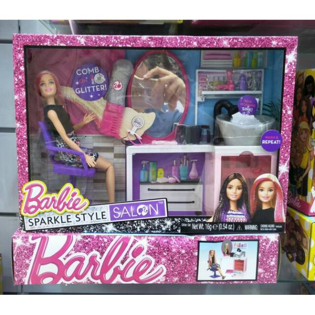 barbie sparkle style salon