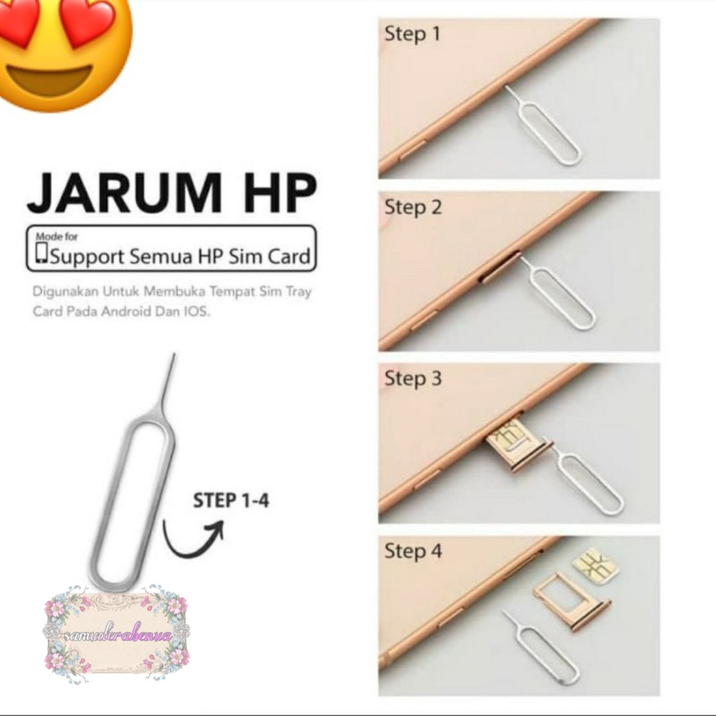 JARUM SIM CARD - JARUM KARTU - TUSUKAN SIM CARD - JARUM HP ISI 10PCS SB3607