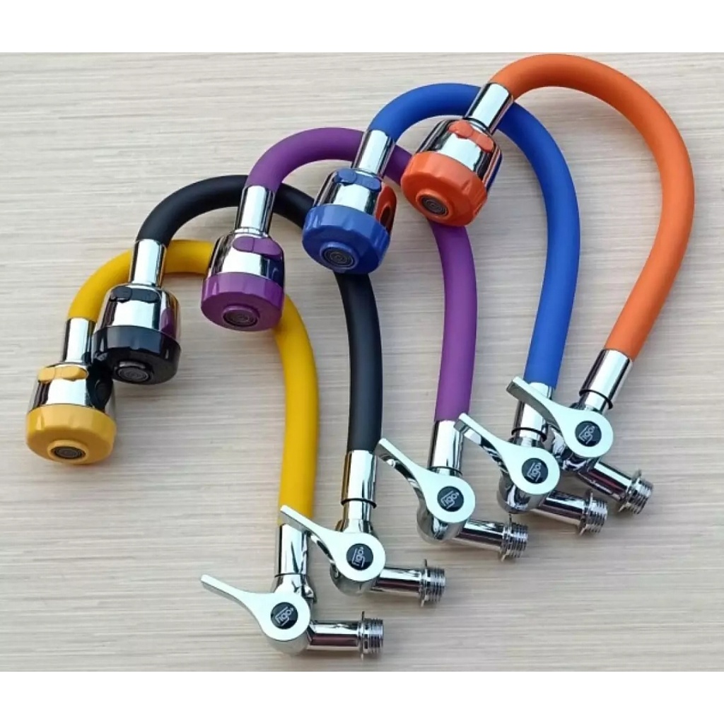 Kran Angsa Fleksibel Karet / Kran Dapur Cuci Piring Lapis Karet