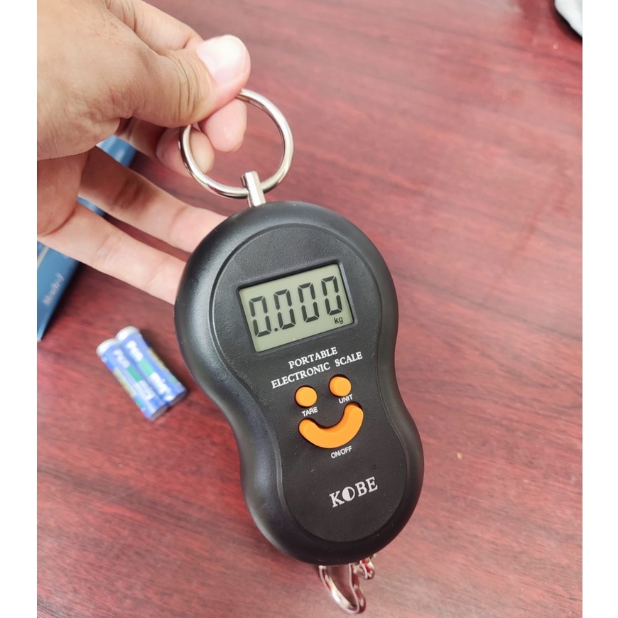 Timbangan digital kompak portable electronic scale baterai elektronik