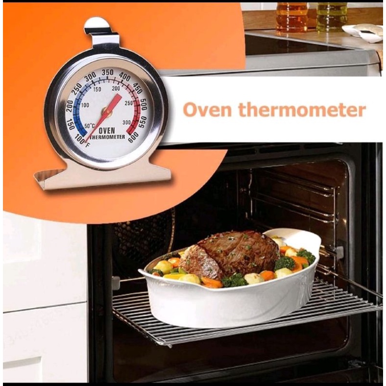 Thermometer Oven Stainless Steel / Alat Ukur Panas Oven