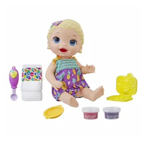 Baby Alive - SNACKIN LILY Bisa makan, poop / Boneka bayi / Mainan bayi