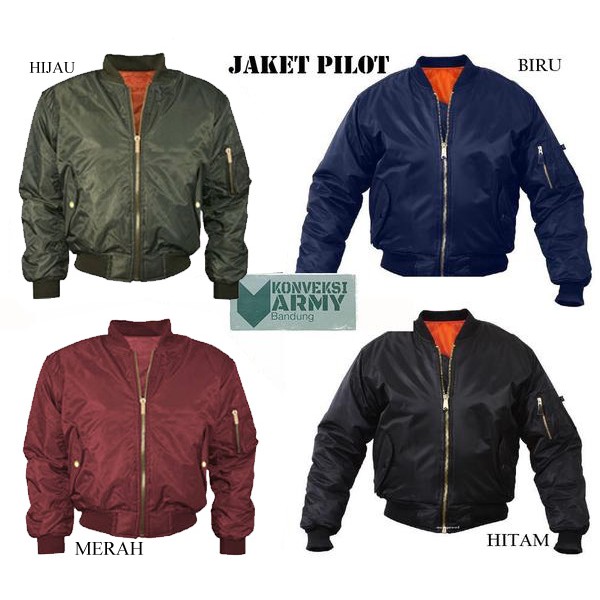 jaket pilot , bomber , scoot , army