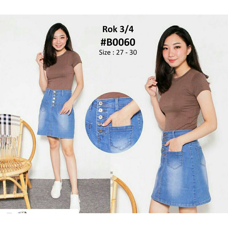 Rok jeans/rok jean pendek/rok pendek/rok span pendek