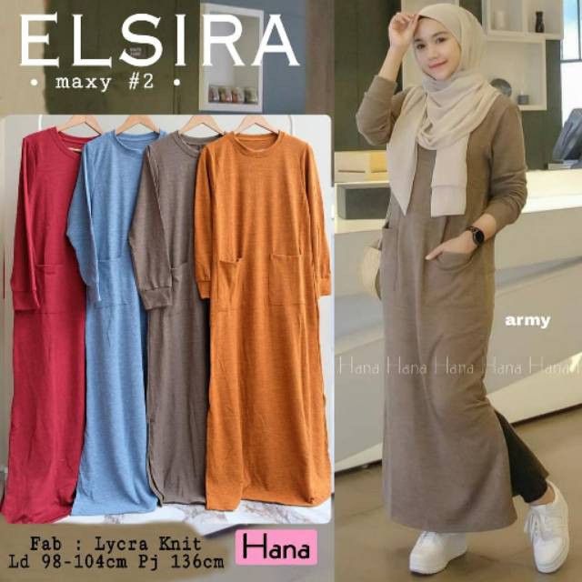 ELSIRA MAXY BY HANA /Bahan lycra knit