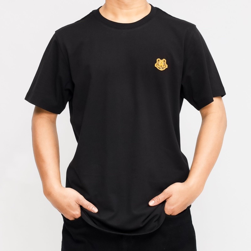 Ken. Tiger Small Logo Black Tee