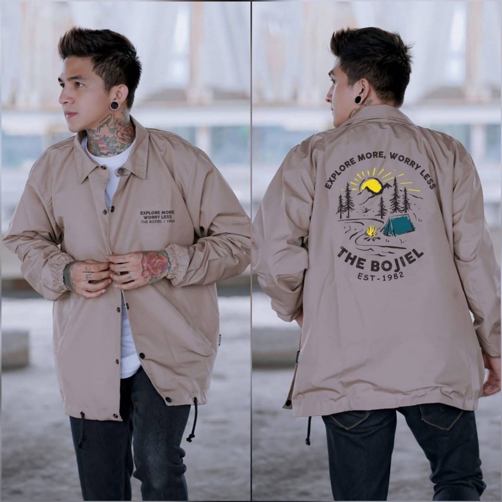 JAKET PRIA - JAKET COACH SALVIO HEXIA - JAKET WINDBREAKER - JAKET PARASUT-The Camp Mocca